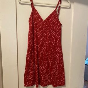 BRANDY MELVILLE Red Floral Dress